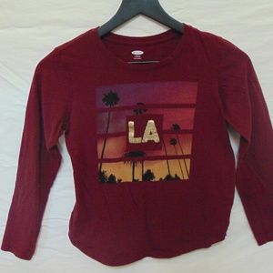 Long sleeve LA sunset shirt